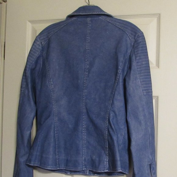 Women's BLANK NYC Faux Leather Moto Jacket Size M - Picture 3 of 4